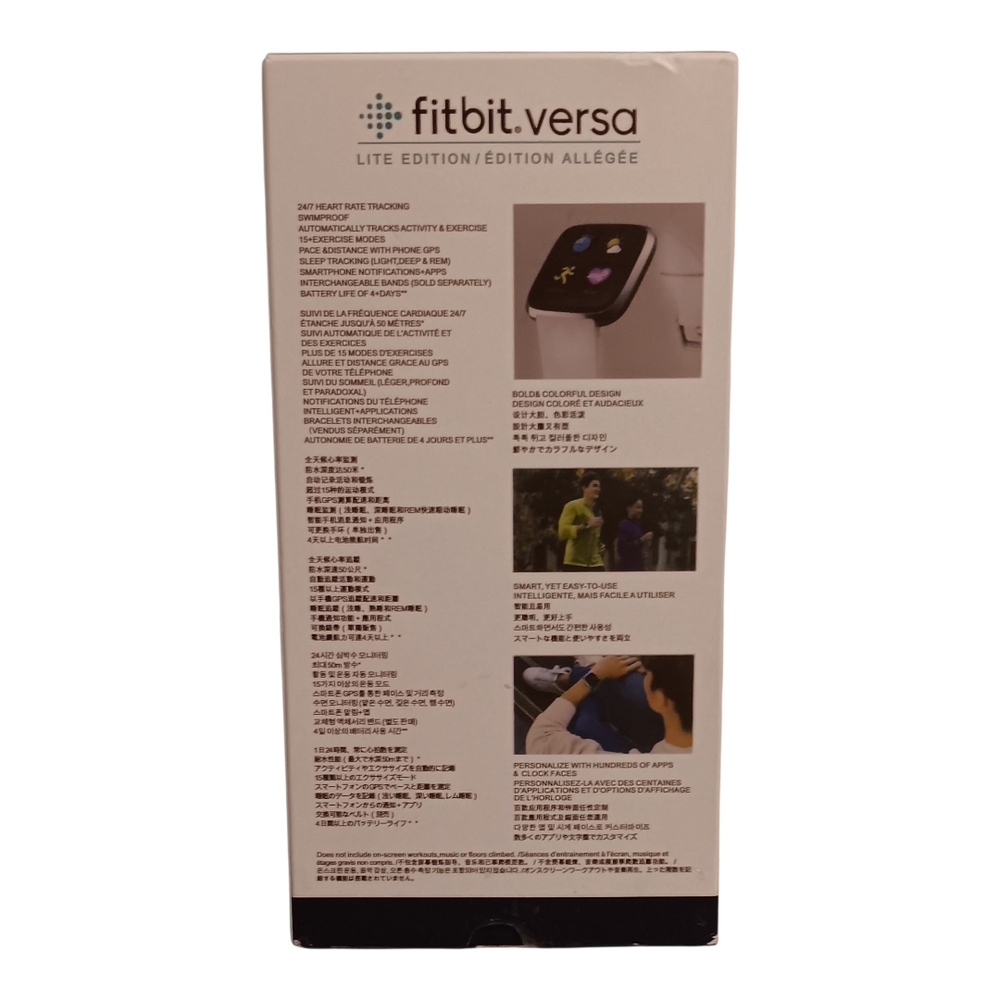 Not Fully Working Fitbit Versa Lite Edition Smartwatch -  Charger & 2 Bands - Picture 2 of 4